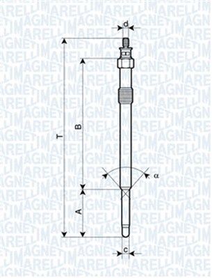 MAGNETI MARELLI izzítógyertya 062900024304