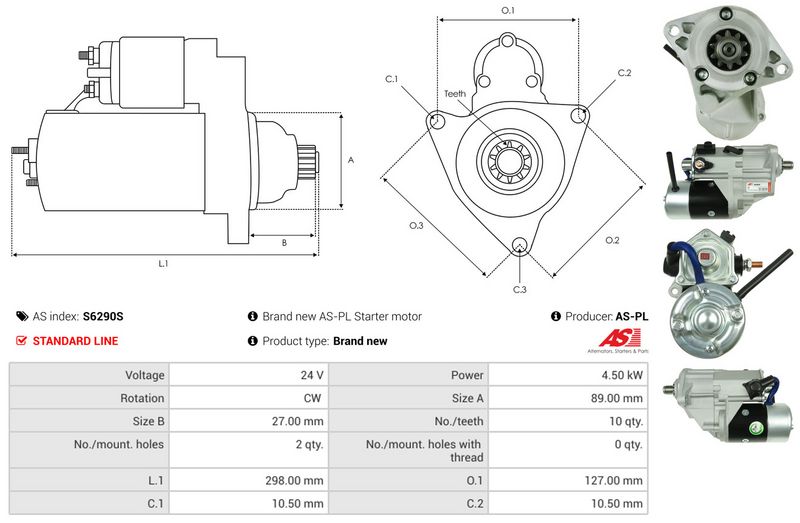 AS-PL S6290S Starter