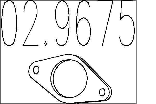 Ущільнення, вихлопна труба, Mts 02.9675