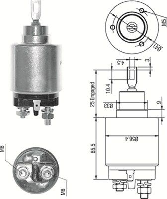 Магнітний перемикач, стартер, Magneti Marelli 940113050273