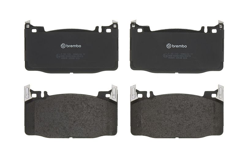 Piduriklotsi komplekt, ketaspidur, BREMBO P 50 143