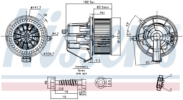 NISSENS 87294 Interior Blower