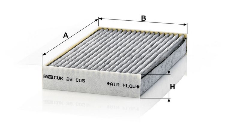 Filter, salongiõhk, MANN-FILTER CUK 26 005