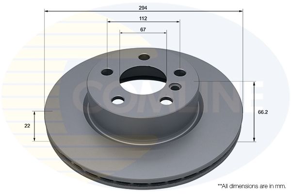 Comline Brake Disc ADC5107V