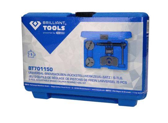 Pöörde-, tagasitõmbetööriistakomplekt, pidurisadulakolb, KS TOOLS BT701150