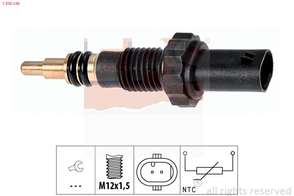 EPS BMW датчик температури води 3 E90 318-330D,5 E60 520d,5 F10,7 F01,X3/5/6,Mini