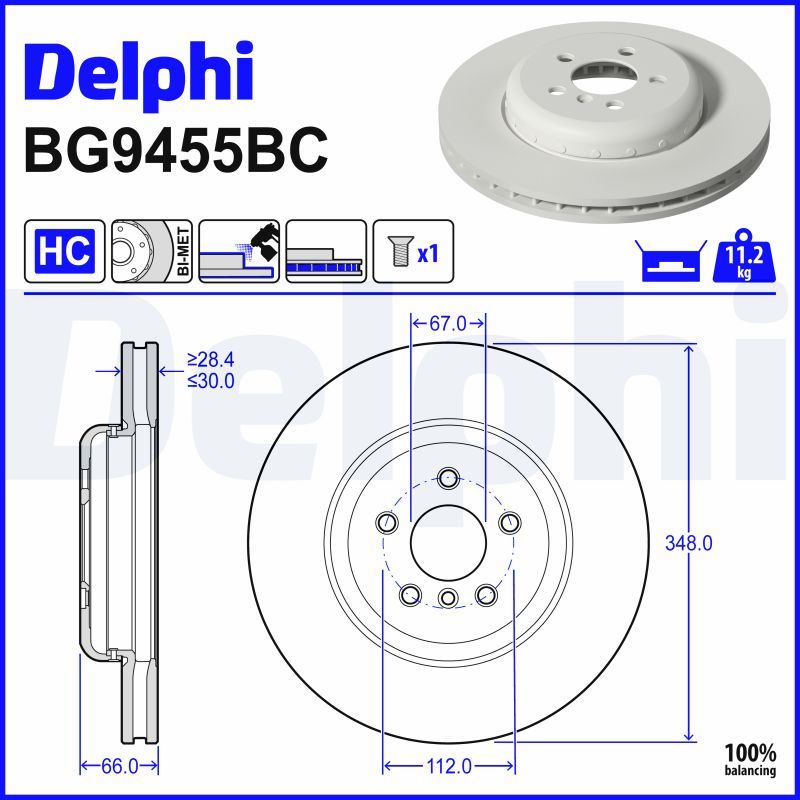 Disc frana BG9455BC DELPHI