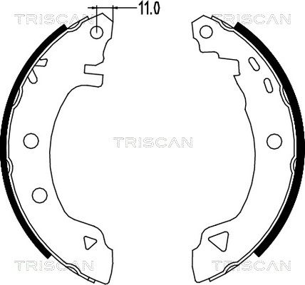 TRISCAN fékpofakészlet 8100 15580