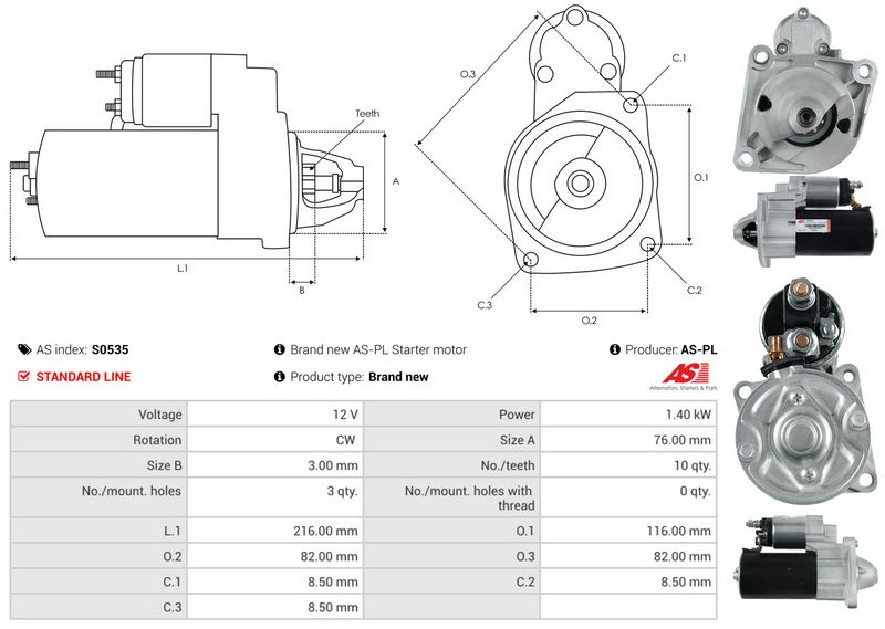 AS-PL S0535 Starter