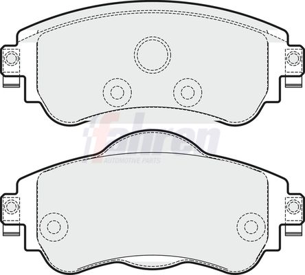 Fahren Brake Pad Set, disc brake FBP3717