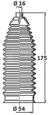 Borg & Beck steering gaiter kit - BSG3432