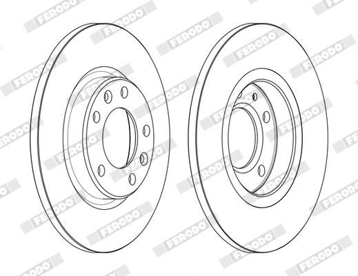 FERODO DDF2569C Brake Disc