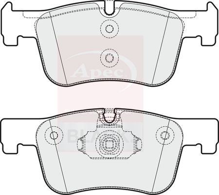 APEC Brake Pad Set, disc brake PAD1875B