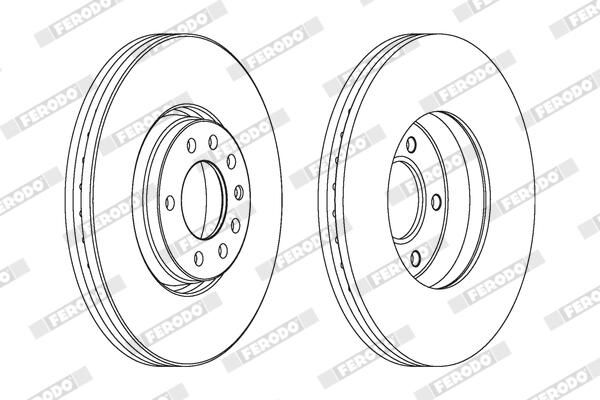 FERODO DDF1261C Brake Disc