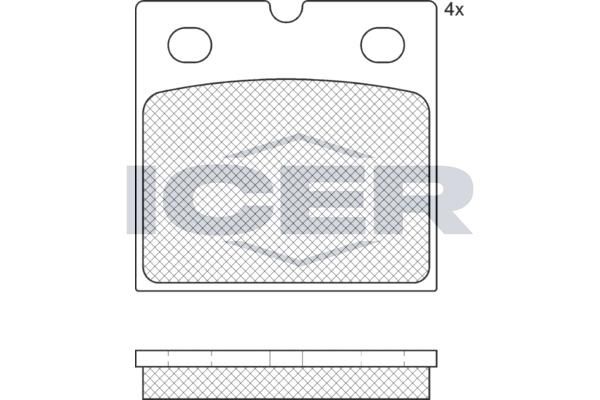 ANDEL 182361 - Brake Pad Set, disc parking brake