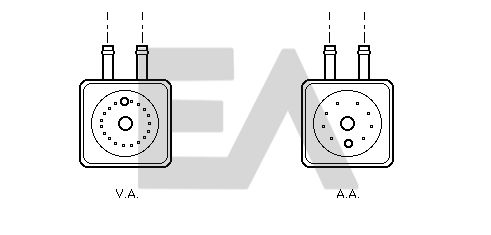 Radiador de aceite, aceite motor