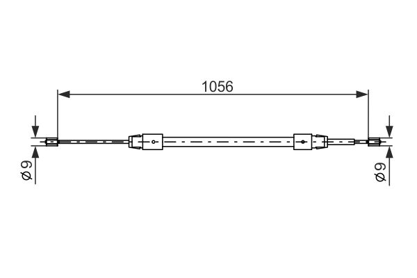 BOSCH 1 987 477 692 Cable Pull, parking brake