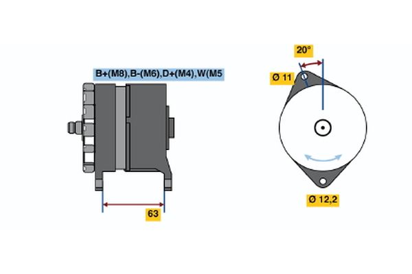 BOSCH 0120469024 Alternator