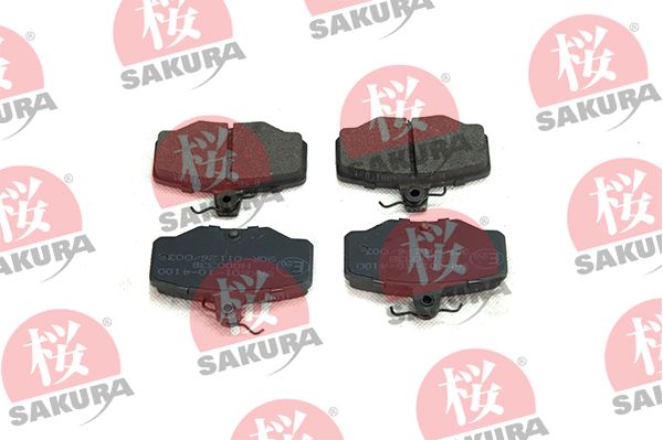 SAKURA 601-10-4100 Stabdžių trinkelių rinkinys, diskinis stabdys