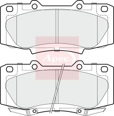 APEC Brake Pad Set, disc brake PAD1840