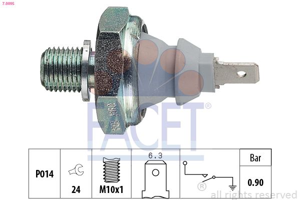 Senzor presiune ulei 7.0095 FACET