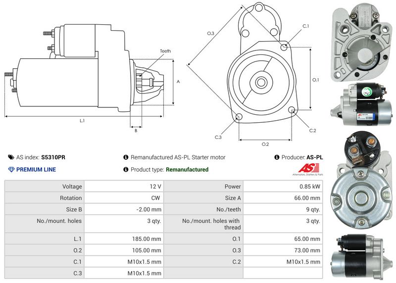 AS-PL S5310PR Starter