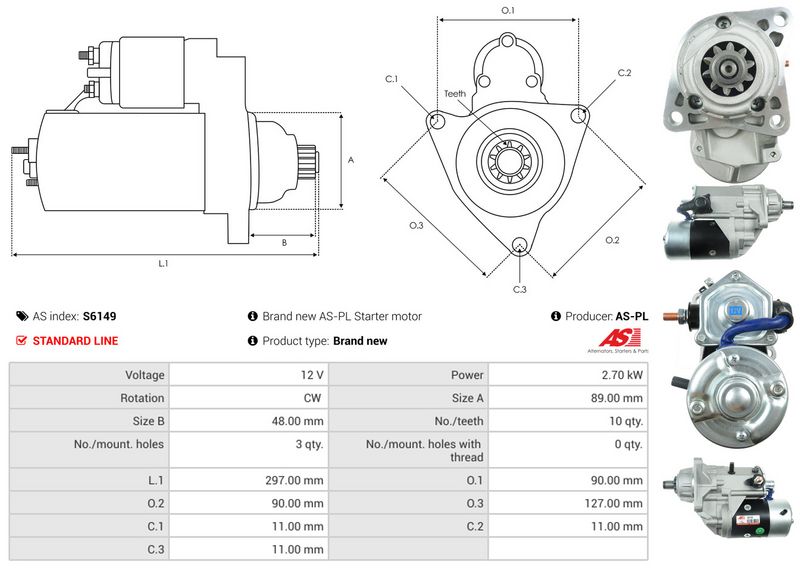 AS-PL S6149 Starter