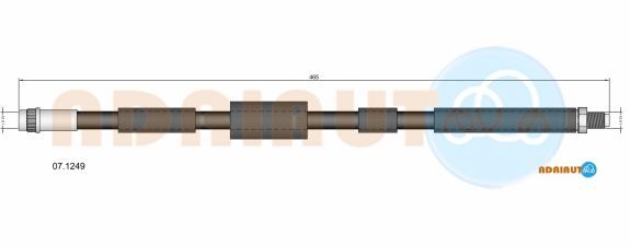 Гальмівний шланг, Adriauto 07.1249