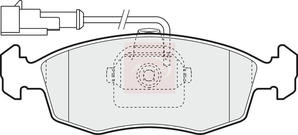 APEC Brake Pad Set, disc brake PAD1427