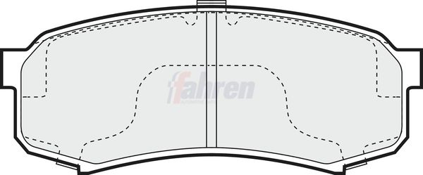 Fahren Brake Pad Set, disc brake FBP3386