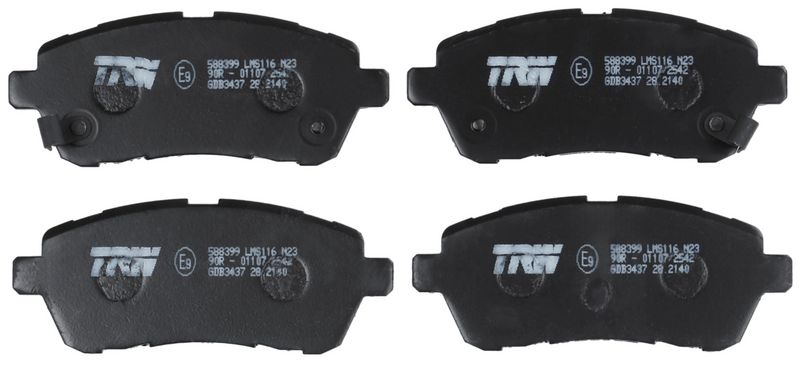 TRW GDB3437 Brake Pad Set, disc brake