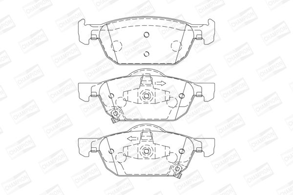 Колодки тормозные (передние) на Accord, Civic