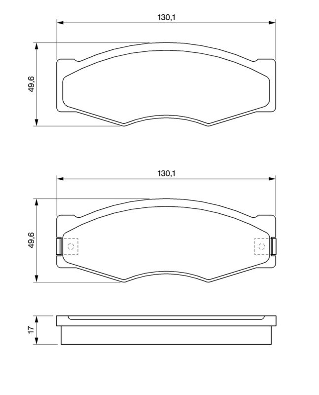 BOSCH 0986490990 Brake Pad Set, disc brake