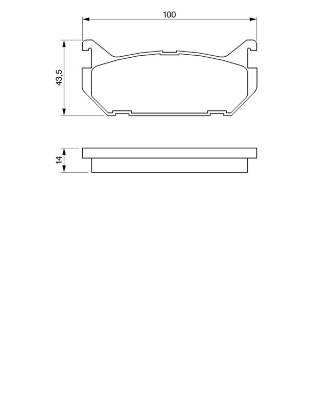 Piduriklotsi komplekt, ketaspidur, BOSCH 0 986 424 266