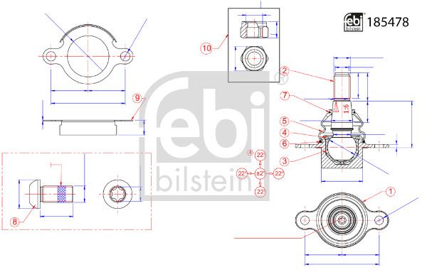 Автозапчастина FEBI BILSTEIN 185478