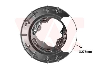 Відбивач, гальмівний диск, Van Wezel 8207374