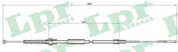 Тросовий привод, стоянкове гальмо, Lpr C0933B