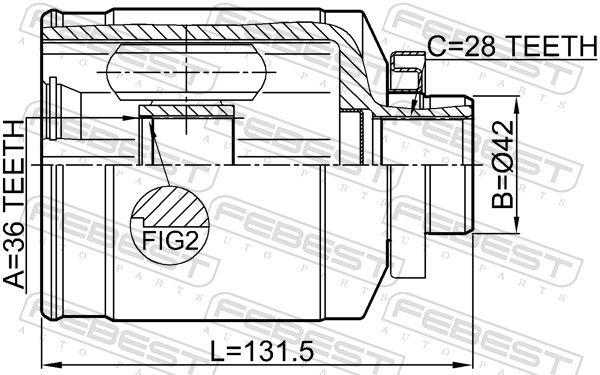 FEBEST 1211-IX55RH Joint Kit, drive shaft