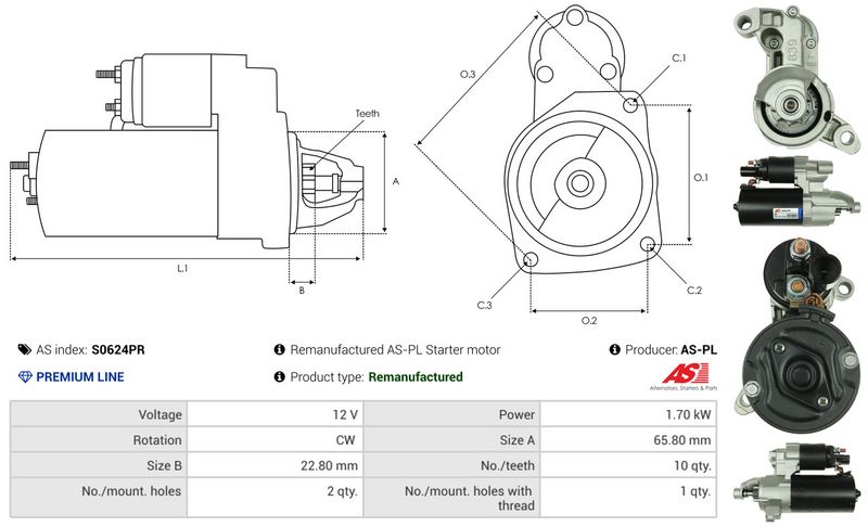 AS-PL S0624PR Starter