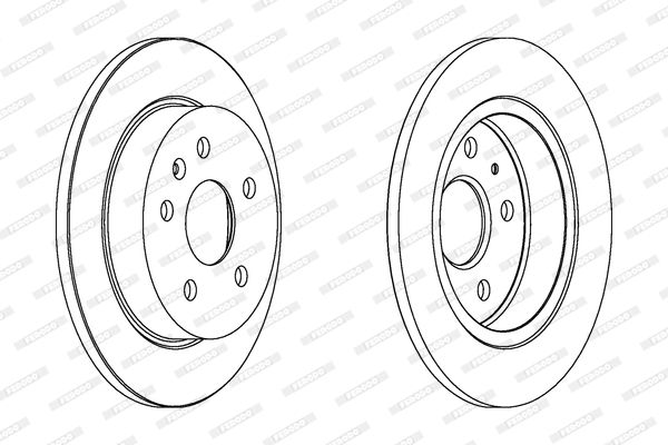 Гальмівний диск, Ferodo DDF1804C