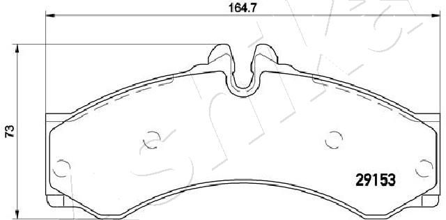 ASHIKA 50-00-0540 Brake Pad Set, disc brake