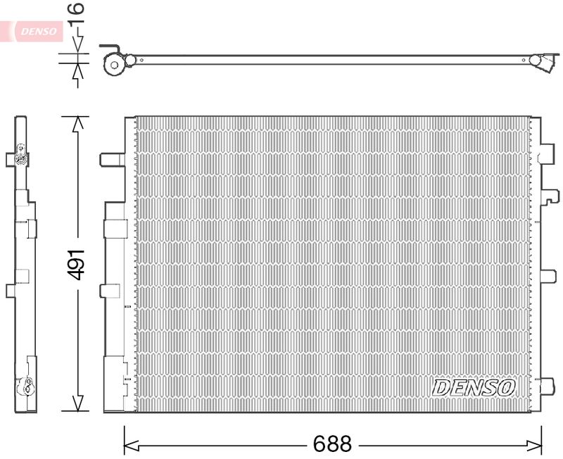 DENSO kondenzátor, klíma DCN23050