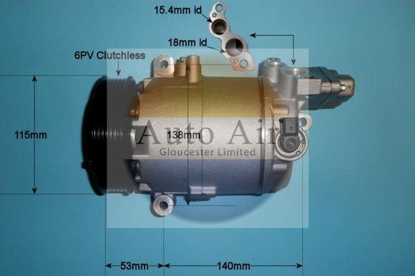 Auto Air Gloucester 14-0036P Compressor, air conditioning