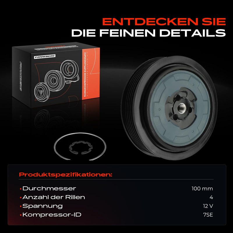 Frankberg 5481FB0045133 Magnetic Clutch, air conditioning compressor