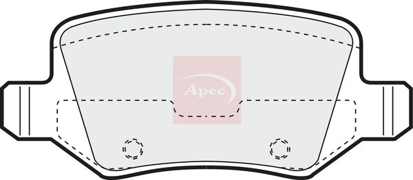 APEC Brake Pad Set, disc brake PAD1214