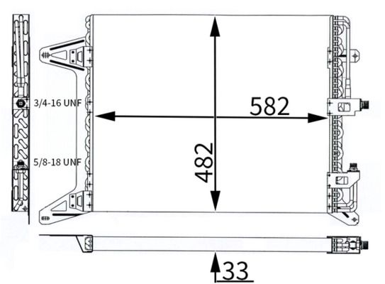 MAHLE AC280000S - Condenser, air conditioning