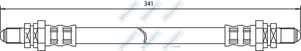 APEC Brake Hose BHO4012