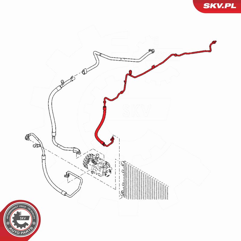 ESEN SKV 54SKV669 High-pressure Line, air conditioning