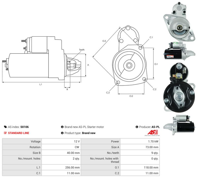 Starter, AS-PL S0106