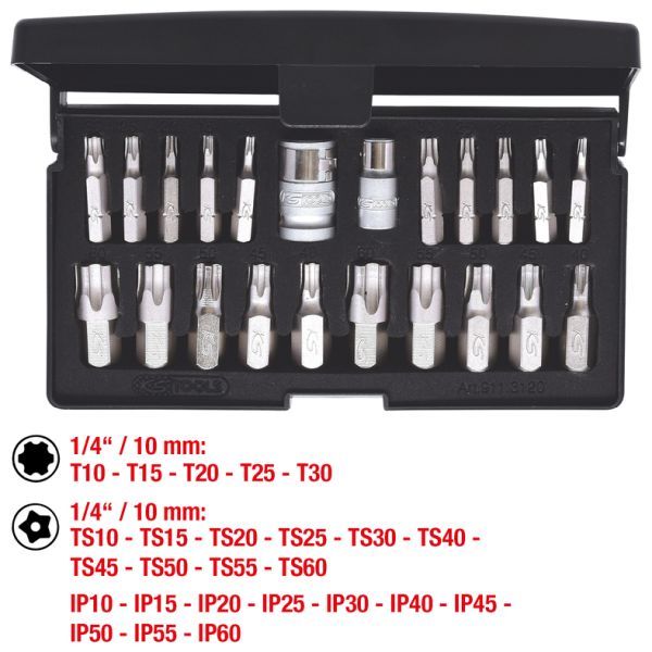 Torx PLUS hylsnyckel-sats 22-delars